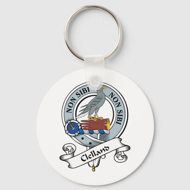 Clelland Clan Badge Keychain (Front)