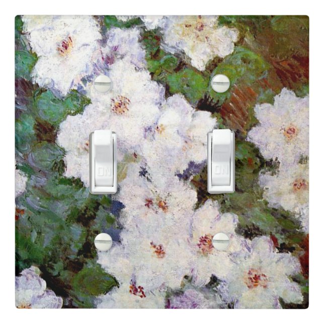 Clematis, 1887 painting by Claude Monet Light Switch Cover (In Situ)