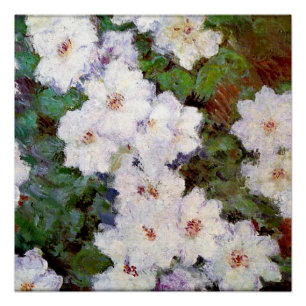 Clematis, 1887 painting by Claude Monet, Poster