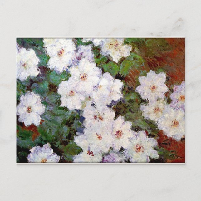 Clematis, 1887 painting by Monet, Postcard (Front)