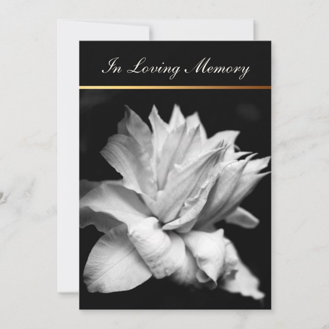 Clematis 1c Funeral Memorial Announcement (Front)