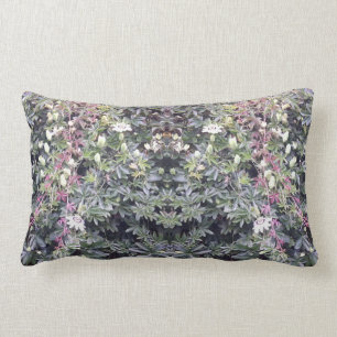 Clematis 714 Flower Photo Mirror Lumbar Pillow