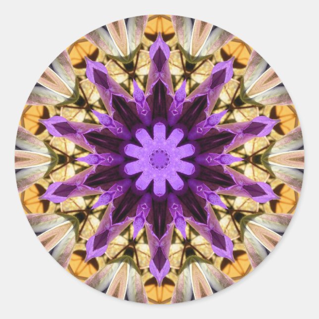 CLEMATIS CLASSIC ROUND STICKER (Front)