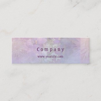 Clematis Collage Light Mini Business Card by profilesincolor at Zazzle