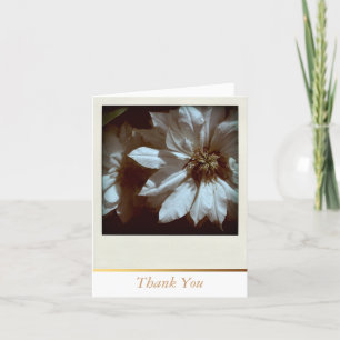 Clematis Floral Photography  Thank You Note Card