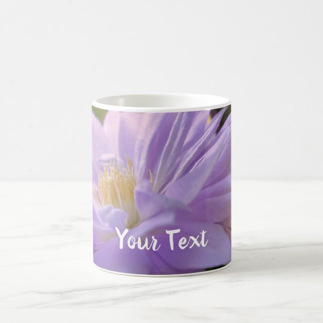 Clematis Flower Personalized Coffee Mug (Center)