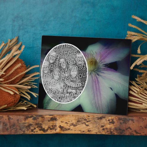 Clematis Flower Petals Create Your Own Photo Plaque