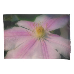 Clematis Flower Petals Up Close Pillow Case