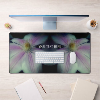 Clematis Flower Up Close Personalized Desk Mat