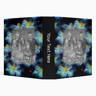 Clematis Flowers Frame Your Photo Personalized 3 Ring Binder