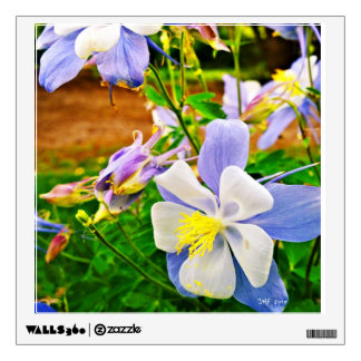 Clematis in bloom wall decal