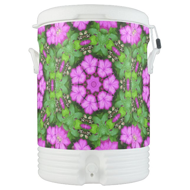 Clematis Kaleidoscope Beverage Cooler (Front)
