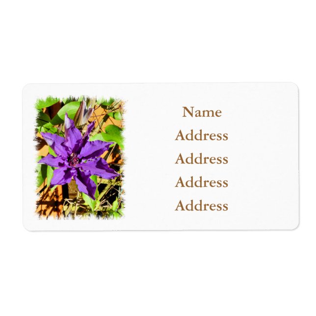 CLEMATIS LABEL (Front)