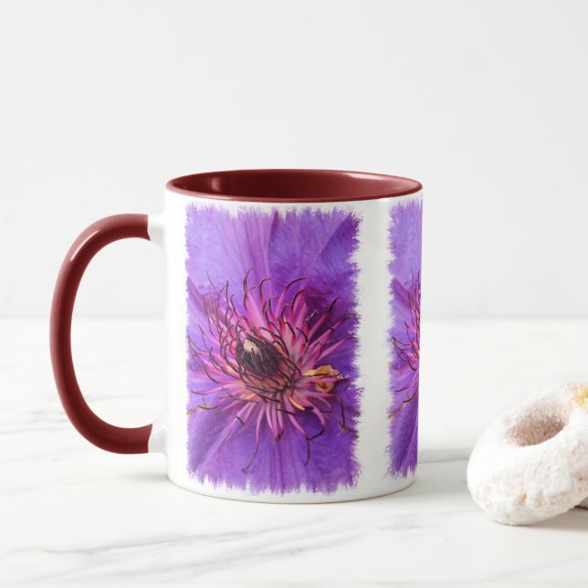 CLEMATIS MUG (With Donut)