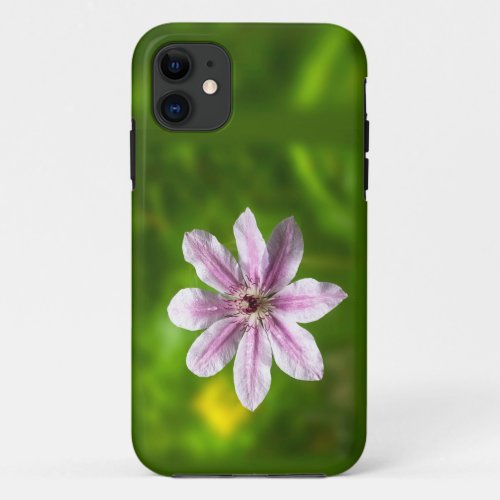 Clematis Nelly Moser iPhone 11 Case