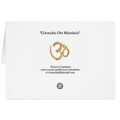 Clematis Om Card (Back Horizontal)