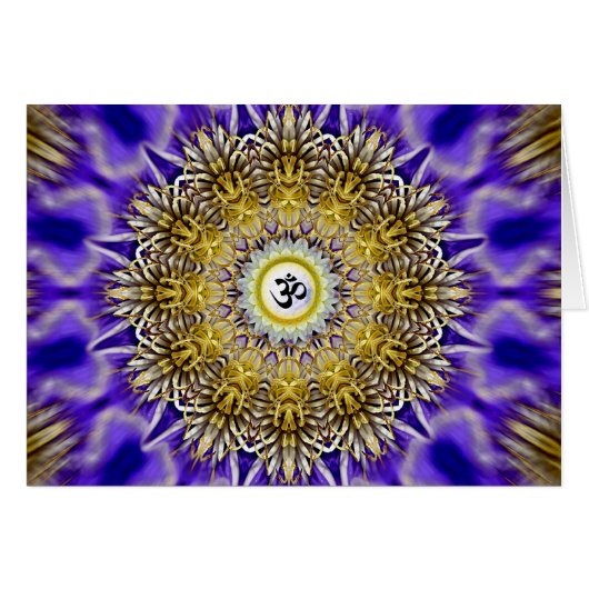 Clematis Om Card (Front Horizontal)