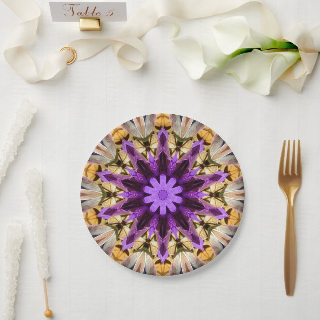 CLEMATIS PAPER PLATES (Wedding)