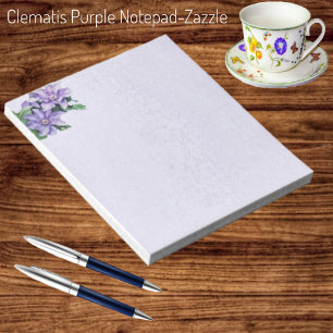 Clematis Purple Notepad