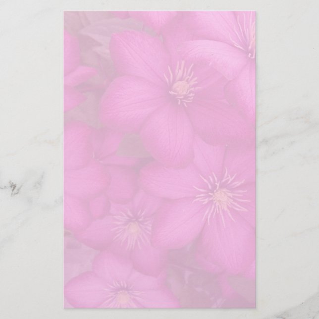 clematis stationery (Front)