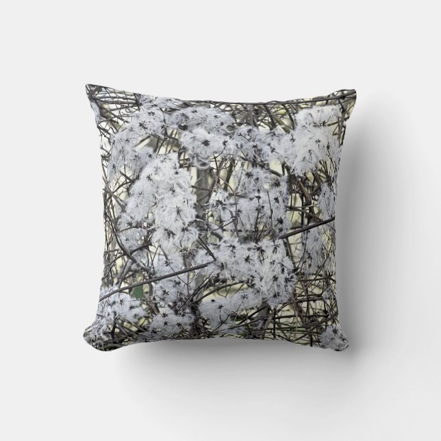 CLEMATIS THROW PILLOW (Front)