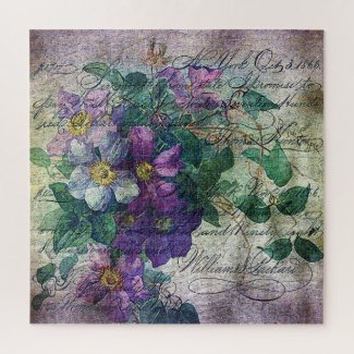 Clematis Vine Handwriting Ephemera