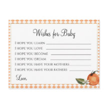 Clemenine Baby Shower - Wishes for Baby