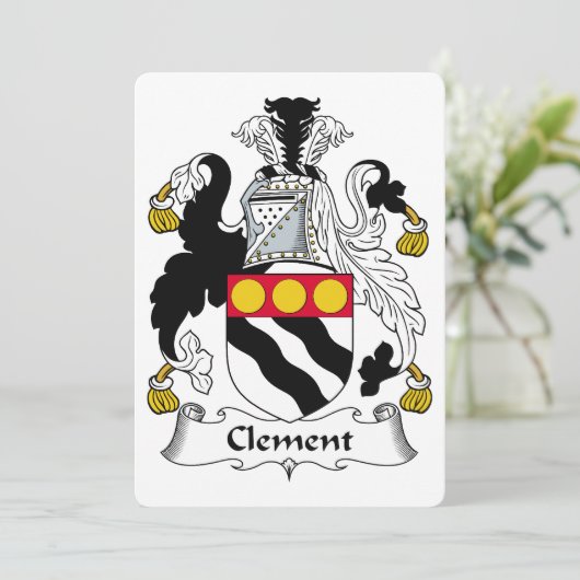 Clement Family Crest (Standing Front)