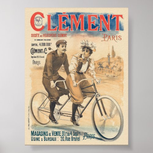 Clment Paris Vintage Poster 1895