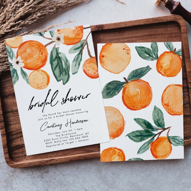 Clementine Bridal Shower Invitation (Creator Uploaded)