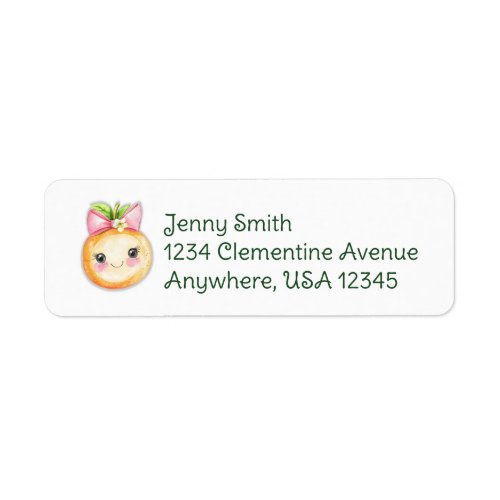 Clementine Cutie Address label