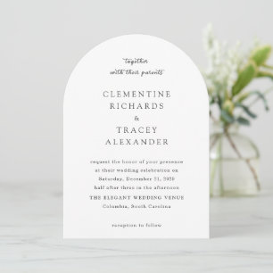 Clementine Elegant Modern Wedding Invitation
