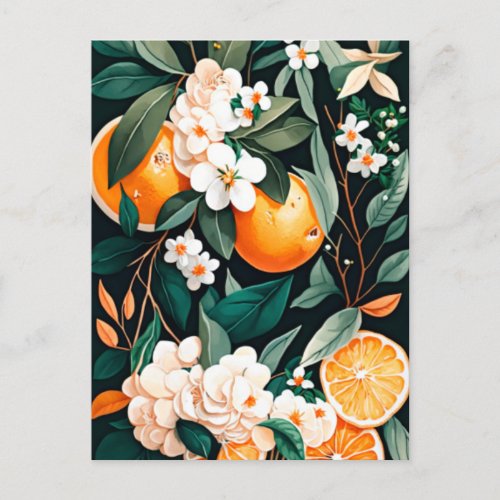 Clementine Mandarine Holiday Postcard