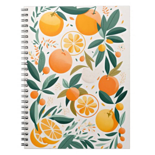 Clementine mandarine notebook