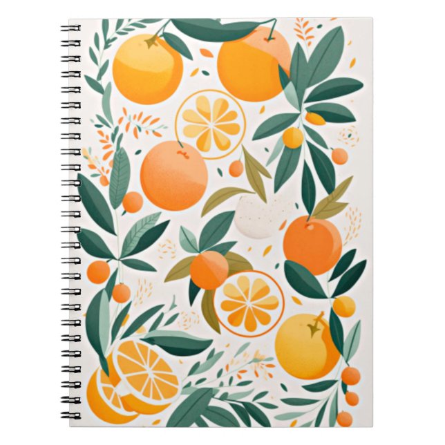 Clementine mandarine notebook (Front)