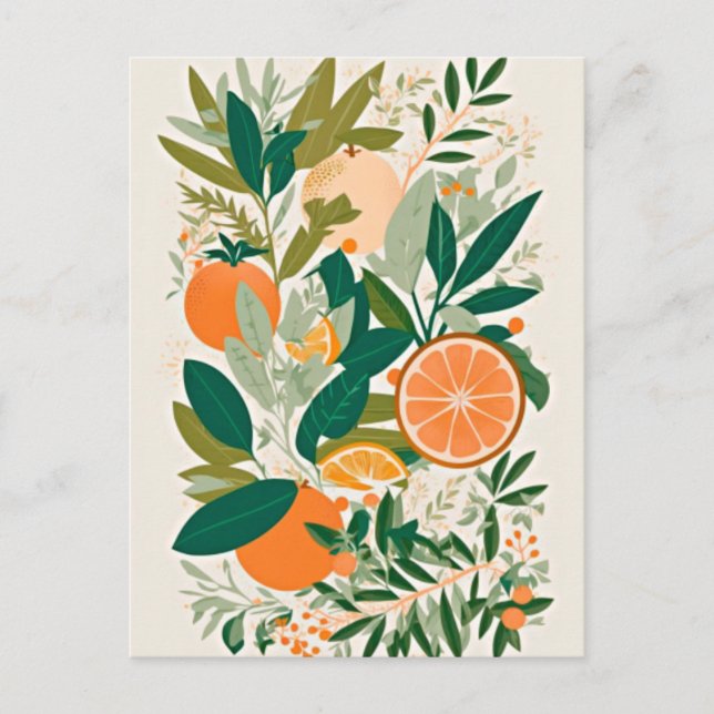 Clementine mandarine postcard (Front)