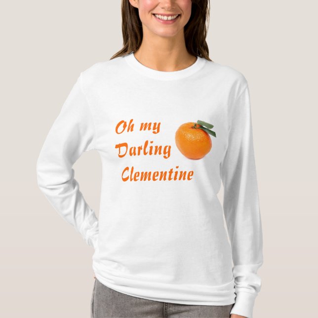 clementine womens hoodie T-Shirt (Front)