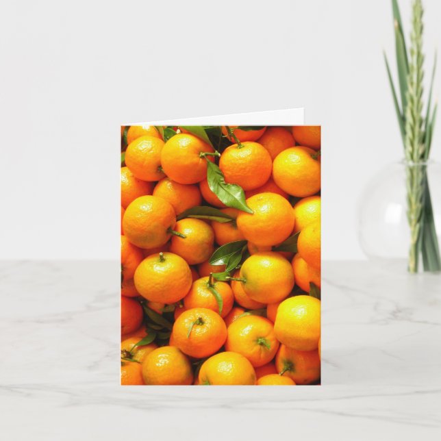 Clementines at Nice Fruit Market Holiday Card (Front)