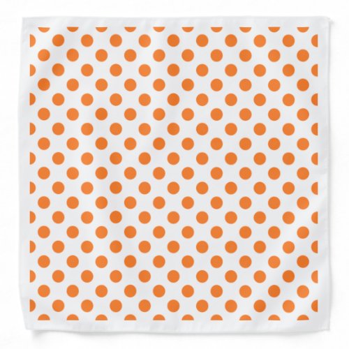Clemson bandana with orange polka dots