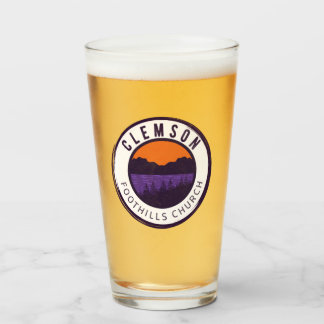 Clemson Foothills Drinking Glass