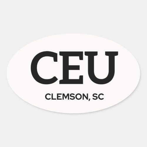 Clemson IATA Sticker 2