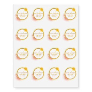 Clemson South Carolina Total Solar Eclipse 2017 Temporary Tattoos