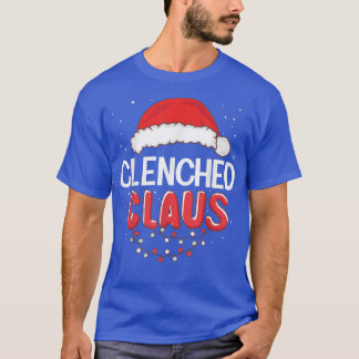 Clenched Santa Claus Christmas Matching Costume T-Shirt