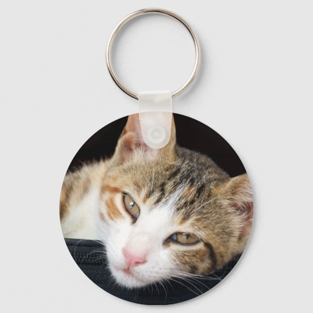 Cleo Cat Keychain (Front)