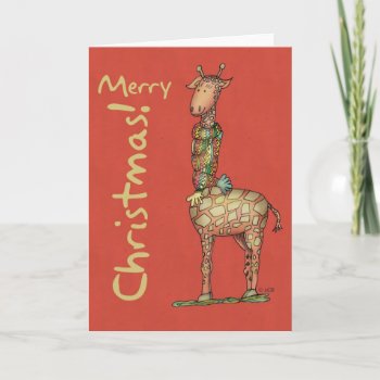 Cleo Christmas Card by twochicksdesign at Zazzle