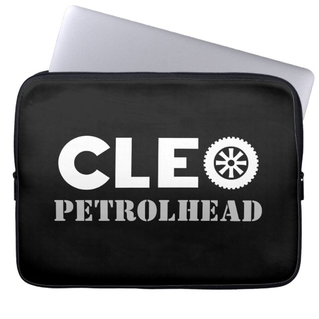 Cleo Petrolhead Laptop Sleeve (Front)
