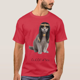 Cleocatra The Golden Jewelry Wearing Pharaoh Cat  T-Shirt