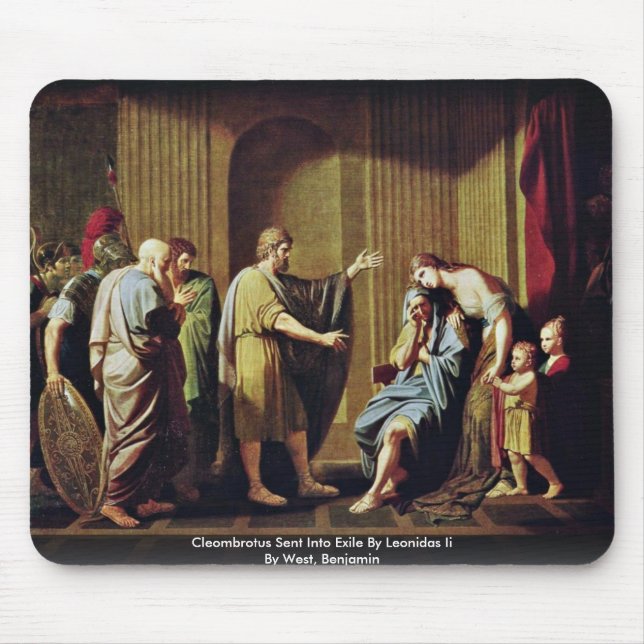 Cleombrotus Sent Into Exile By Leonidas Ii Mouse Pad (Front)