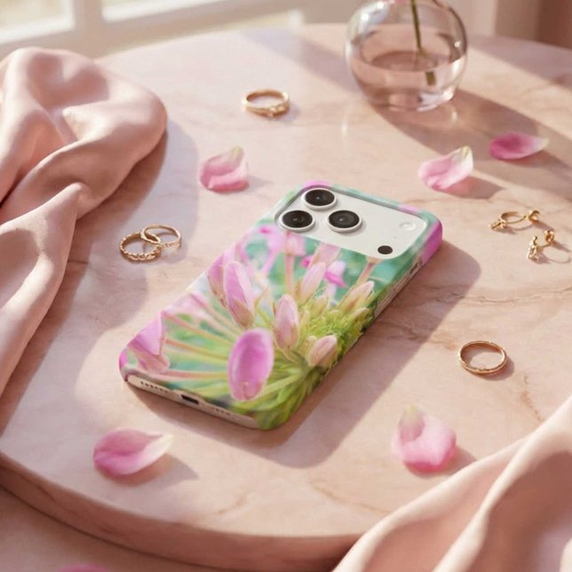 Cleome K-Pop Pink Spiderflower Case-Mate iPhone Case (Creator Uploaded)