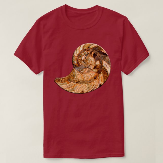 Cleoniceras Cleon Ammonite Fossil T-Shirt (Design Front)